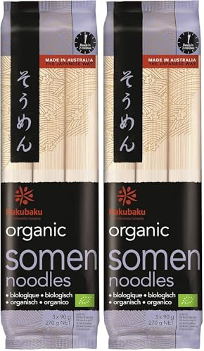 Hakubaku Nouilles Japonaises Bio Somen 270 g (Lot de 2)