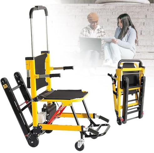 FANGZHL Silla De Ruedas para Subir Escaleras,Silla para Subir Y Bajar Escaleras Sin Esfuerzo,Elevadores Eléctricos para Escaleras,Motor De Cepillo De Carbón De 120 W,Carga 165 Kg/364 Lbs 13ah