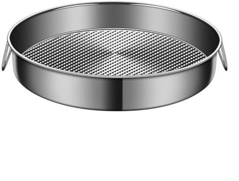 Molde para hornear de acero inoxidable, para hacer tartas de queso, quiches y pizzas de plato hondo varios productos horneados, para congeladores, hornos y mesas de vapor (32 cm)