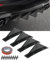 Flaconi 4PCS Aileron Voiture,Tuning Voiture,Aileron de Pare-Chocs,Diffuseur De Spoiler De Pare-Chocs Arrière,Décoration de Protection des Ailerons de Spoiler (Noir)