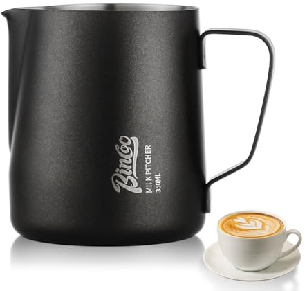600ML Milk Frothing Pitcher - SUS304 Stainless Steel Latte Art Coffee Jug – Barista-Grade Milk Frother Cup with Precision Spout, Measurement Markings & Ergonomic Handle for Home & Café