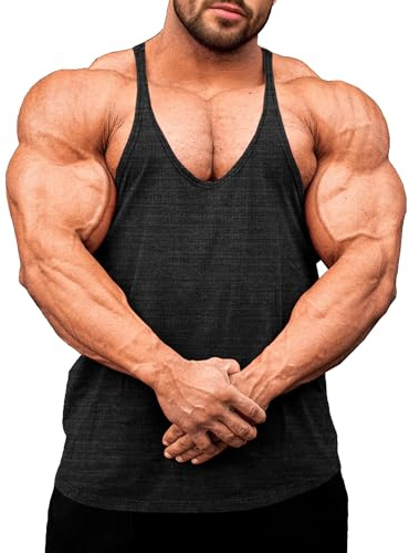 Lehmanlin Camiseta sin Mangas de Entrenamiento para Hombre, Camiseta de Fitness para Gimnasio, Tejido de Malla Transpirable y de Secado Rápido