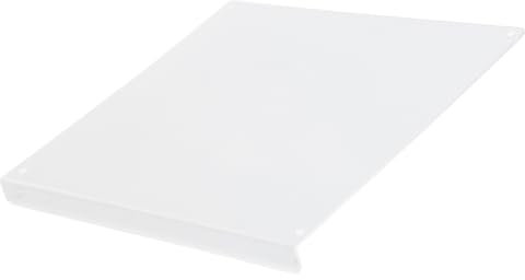 BRRNOO Planche à Découper en Acrylique Transparent, Plateau de Découpe Anti-Dérapant avec Rebord pour Plan de Travail Cuisine 45 x 35 cm