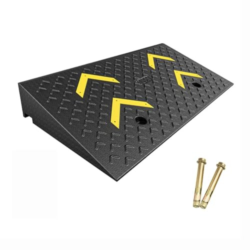 KXWOQ3ED Rampa di Gomma per Marciapiede, Rampa di Soglia di 14 cm di Altezza, Rampa di Marciapiede per Auto Camion Moto Moto Carrozzine