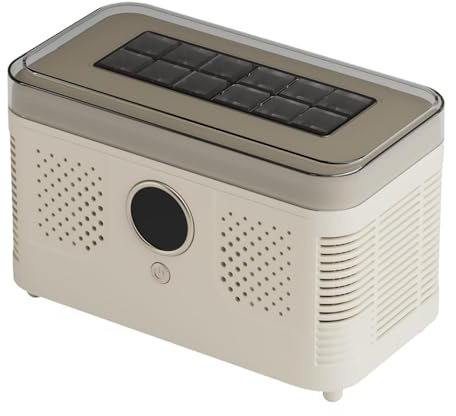 Milageto Mini-Eismaschine für die Arbeitsplatte mit Eiswürfel-Clip, Eismaschine, Gefriergerät für den Grill, Beige
