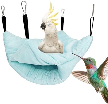 Cama Cálida Para Pájaros Accesorios Para Aves: Dormir, Anidar, Esconderse, | Cálido Y Confortable De Invierno Para Loros Periquito Jaula Accesorios Percha Juego Alimentación Aviario Interi