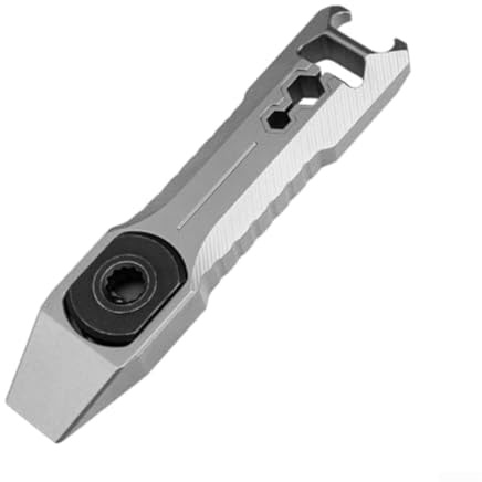 Rehoetom Multifunktionales Hebeleisen aus Titan, Taschenhebelstangenschraubendreher, leicht, steinfarben, mattes Finish, für Zuhause, Werkstatt, tägliche Aufgaben