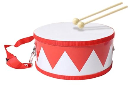 Trommel Set Für Kinder,Musikspiel Aus Holz,15cm Verstellbarer Trageriemen Percussion-Trommel-Set - Für 2-5 Jährige Und Mädchen, Schüler, Geburtstag, Kindergarten, Spielzimmer