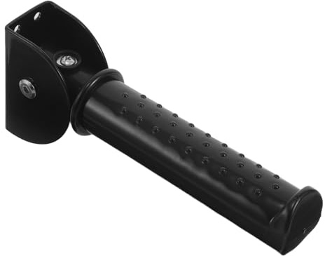 KAILIKETIY Poignée D'appui Murale Pliante en Métal Noir pour Personnes Handicapées Mobilité Réduite, Assistance Escalier Ergonomique Antidérapante, Dimensions 19,5x8x3,2cm