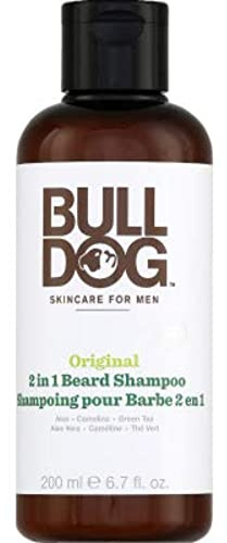 Bulldog Champú para barba 2 en 1, botella de 200 ml