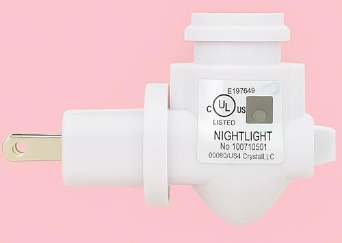 Replacement Swivel Night Light Base with Switch (Set of 3) - 360° Rotating Plug to Match Outlet Orientation, Adjustable Plug-In Nightlight Module, UL Certified White Base Keeps Your Nightlight Upright