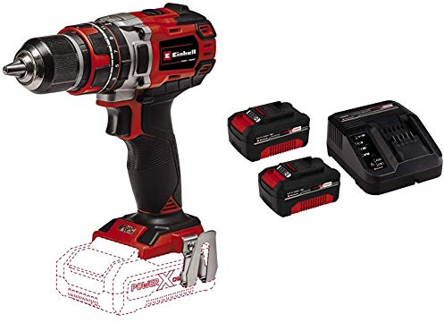 Einhell 4513942 Te-CD 18/50 Li-i BL, 18 V + 2X 3,0 Ah Power X-Change Starter Kit