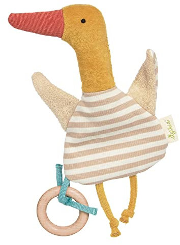 sigikid 39577 Aktivspielzeug Knistertuch, Gelb/Beige/Orange