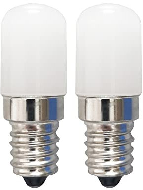 LATRAT Lot de 2 Lampe E14 LED Ampoule pour Réfrigérateur, 2 W - Blanc Froid - 6500K, Ampoule LED réfrigérateur E14