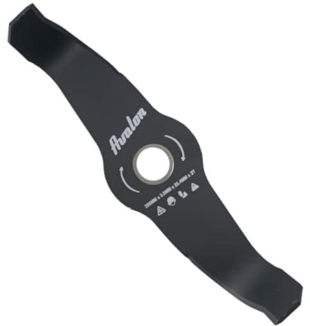 Avalon - Disque à 2 Pointes incurvées pour débroussailleuse, Lame pour Couper ronce ou végétation Plus Dense, Acier de 3 mm