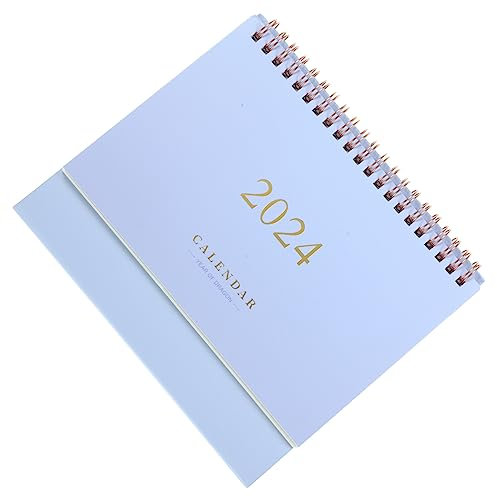 MAGICLULU Tischkalender Mittelgroß Stehender Monatskalender Fein Für Zuhause Büro Studenten Praktischer Papierkalender Flieder Einfaches Design Langzeitplaner