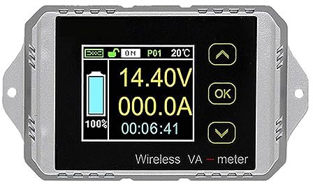 100V 200A Amperímetro digital Voltímetro Probador de batería, Capacidad Coulomb 12V 24V 48V Medidor de corriente