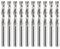 EU_HOZLY 3.175X3.175X17mm Zwei Flöten VHM Micro End Fräser CNC Holz Gravierwerkzeuge Spiral Router Bits Packung mit 10