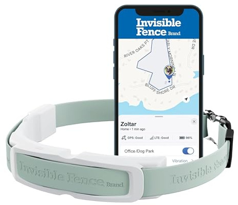 Invisible Fence Marke GPS Hundezaun Und Tracking Halsband, Kabellos, Genaue GPS-Tracking, Erstellen Sie Bis Zu 20 Zäune, Wasserdicht, Einheitsgröße