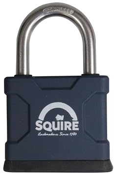 Squire ATL42SM 40MM Brass Padlock with SS Shackle, Blue
