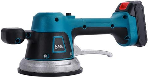 Fliesenverlegemaschine, Wiederaufladbare Fliesenvibrator, Saugnapf-Belastbarkeit max.200kg, 6 Geschwindigkeiten, Fliesenmaschine Wandfliesenmaschine Fliesenverlegung Mit Batterie