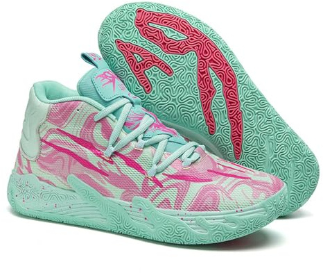 Uhclrr Scarpe da Basket da Uomo Scarpe da Basket Morbide Elastiche Antiscivolo da Ragazzo Scarpe da Basket da Uomo Scarpe Sportive Outdoor(41EU, Z7)