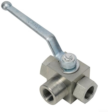 Reliable Performance Hydraulic High Pressure Ball Valve Withstand Up to 7250 PSI in a Sturdy Carbon Steel Frame (NPT 3-8)