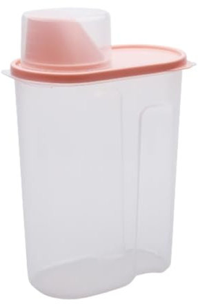 Cereal dispenserCereal Container Plastic Cereal Dispenser Storage Box Food Grain Rice Container Rice Storage Box Grain Storage Grain Dispenser(Pink)