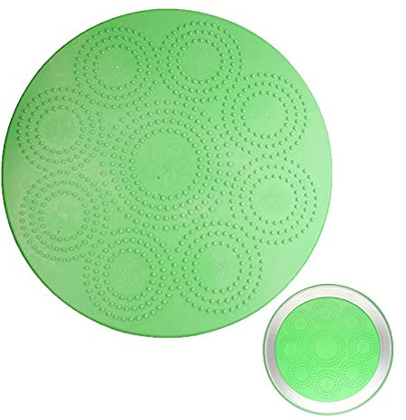 Drehbarer Drehständer, Plattenspieler, grün, 11 Zoll, Gummi, handgedrehte Flache Plattform, runder Drehtisch, Drehbasis, super belastbar, Abriebfest, Flexible Drehung