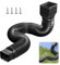 VZU Rain Gutter Downspout Extension Set Flexible Down Spout Extender, Drain Pipe Downspout Extender Fittings, Stretchable Flexible Downpipe Extension 21 to 60, 1 Pack