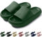 Ciabatte Donna Uomo Estive Mare Pantofole Eleganti Piscina Spiaggia Sandali Nuvola Gomma Casa Antiscivolo Comode Doccia Morbide Slides Verde Scuro 280
