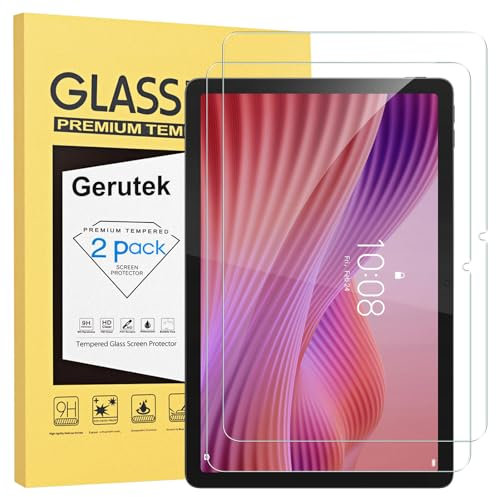 Gerutek [2 Piezas Protector Pantalla para Lenovo Tab 10,1 Pulgadas 2025, (TB-311FU/TB-311XU), 9H, Antiarañazos, Antihuellas, Sin Burbujas, Cristal Vidrio Templado para Lenovo Tablet 10.1 WUXGA FHD