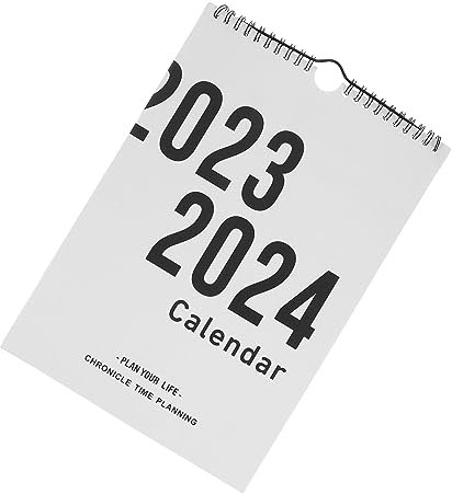 HOMSFOU Wandkalender Jahreskalender Monatskalender Zum Aufhängen Feiertagskalender Stabiler Terminkalender Für Zuhause Und Büro Papierkalender Mit Spiralbindung