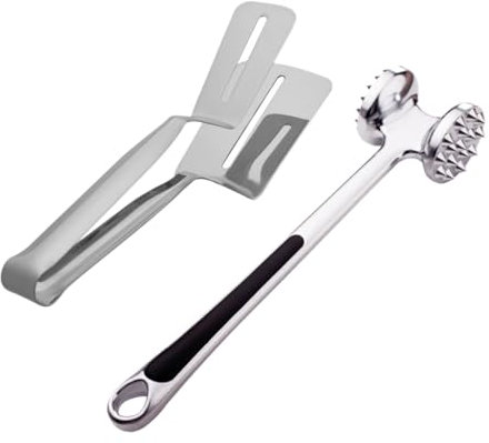GRIRIW 2pezzi Utensili Per Inossidabile Per Barbecue e Martello Per Accessori Per Grigliate e Casa