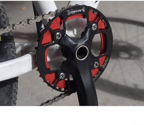 Kettenradabdeckung für Fahrräder aus stabilem Aluminium, passend für 104BCD (36-38T Blau)