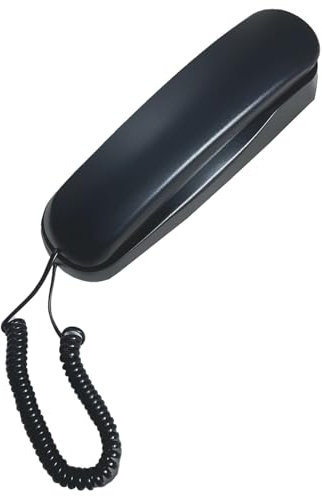drburpily Telefono cordless con funzione di ricomposizione per casa e bagno Telefoni digitali ABS per banda larga in fibra ottica completa Telefono con cavo, UN