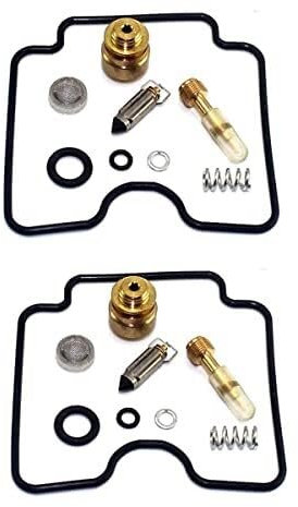 ELEKNZBZTG Carburateur Moto Kit De Réparation De Carburateur pour Gs500F 2004-2009 GS 500 Gs500 F 500F, Kit De Réparation De Carburateur, Soupape À Pointeau, 2 Jeux De Carburateurs