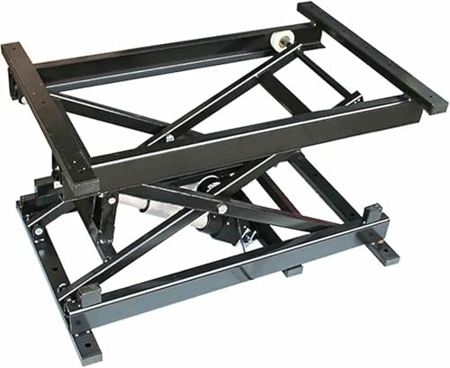 XDRGOOIUY Tavolo elevatore Elettrico a Forbice con Telecomando, Staffa di Sollevamento a Forbice per Tavolo da Pranzo, Sollevatore Elettrico per tavolino da caffè Regolabile in Altezza, 50/100/150 kg