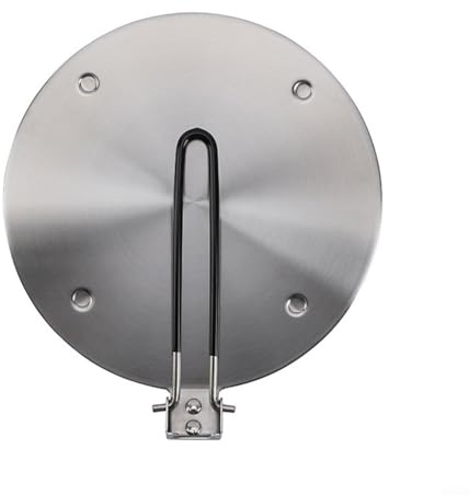 CWOQOCW Induction Cooker Heat Conducting Plate, Foldable Stainless Steel Converter Disc Rose Gold Heat Transfer Disc For Non-Magnetic Cookware (24cm)