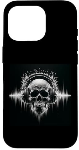 Halloween Skull Shirt Day of The Dead Skull Casque DJ Coque pour iPhone 16 Pro