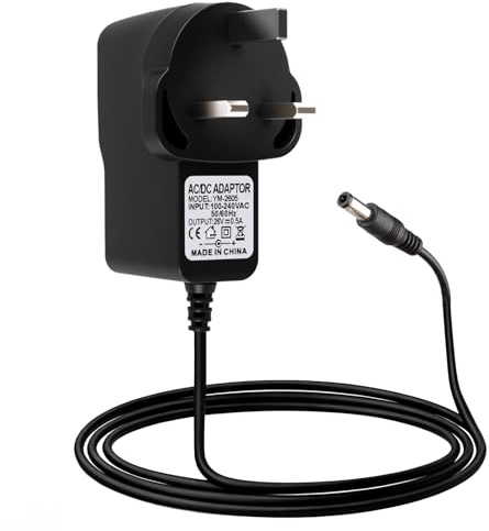 26V 0.5A Charger for Vytronix NIBC22 BCS0 Akitas V8 Cordless Vacuum Cleaner | Power Adapter for Hoover H-Free 100/200/500/700/800 HF122RH HF122GPT HF222UPT, Charging Cord with Indicator for 48023954