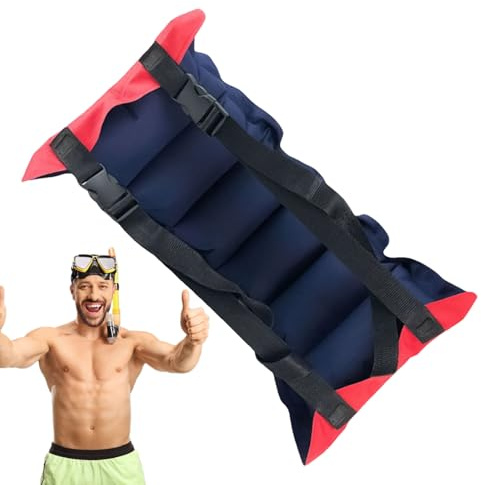 Schwimmgürtel – Aufblasbarer Gürtel 29,13 Zoll | Roter Gürtel zum Auftrieb – Material aus reißfestem PVC-Stoff mit einem Gewicht von 265 g für Anfänger, ideal für Schwimmtraining