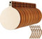 Blulu 60 Pieces Christmas Wooden Ornaments Round Wood Slices Snowflake Angel Shape with Cords for DIY Crafts New Year Christmas Tree Pendant Ornaments