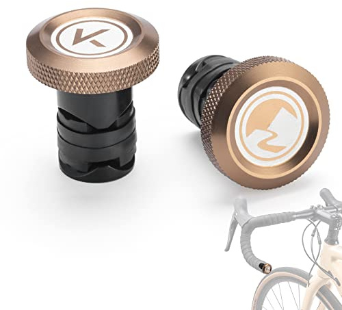 ROCKBROS Road to Sky Fahrrad Lenkerstopfen Endkappe Lenker Bar End Plugs aus Aluminiumlegierung 2 Stück für Rennrad, MTB