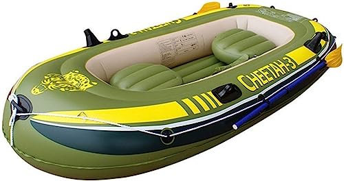 ELzEy Aufblasbares Kajak for Angeln, Gummiboot-Kajak, aufblasbares Kajak, Kunststoffboot, Kajak, Wasser-Rafting