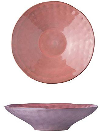 Schüssel, rote Keramikschale, Geschirr, Obst, Salatschüssel, europäischer Stil, Ramen-Schüssel, Suppenschüssel, 2 Größen erhältlich (Größe: 20,8 x 7,2 cm) (einfarbig 20,