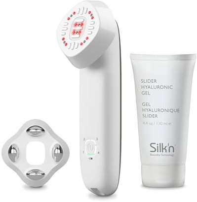 Silk'n Appareil anti-âge et soin de la peau I Facetite Multiplatform I Réduit les rides et les ridules avec technologie infrarouge et lumière LED rouge I pour le visage et le cou, sans fil, Blanc