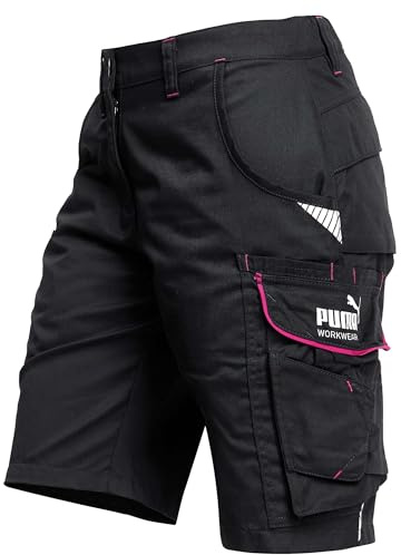 PUMA Workwear Precision X Arbeitsshorts - Kurze Arbeitshose Damen - Robustes, Flexibles Material - Cargohose mit vielen Taschen - Bequeme Passform - Ideal für Handwerk Heimwerk und Baugewerbe