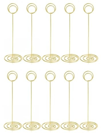 Mollette Portafoto Table Number Holders 10Pcs - 8.75 inch Place Card Holder Tall Table Number Stands for Wedding Party Graduation Reception