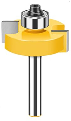 MACHSWON Oberfräser mit 8 mm Schaft und Nut, T-förmiger Kugelfräser, 31,75 mm Schnittdurchmesser, 6,35 mm Schnittlänge, Routerfräser, Schneidwerkzeug für den